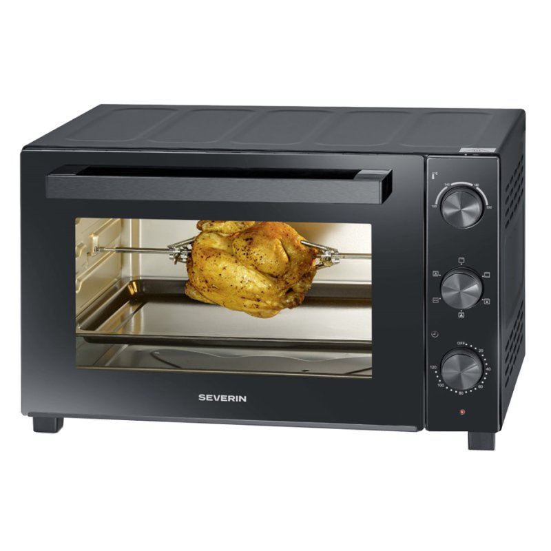 SEVERIN Back & Toast TO 2076, heteluchtfunctie, 46 liter, zwart